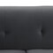 Armen Living Everest 90" Gray Fabric Upholstered Sofa with Brushed Stainless Steel Legs LCEV3GREY - alternate 5